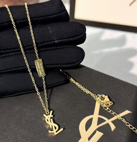 Yves Saint Laurent Cassandre Charm Necklace