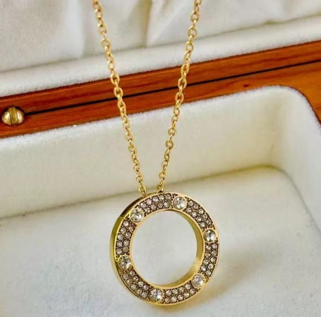 Cartier Love Necklace Pavé